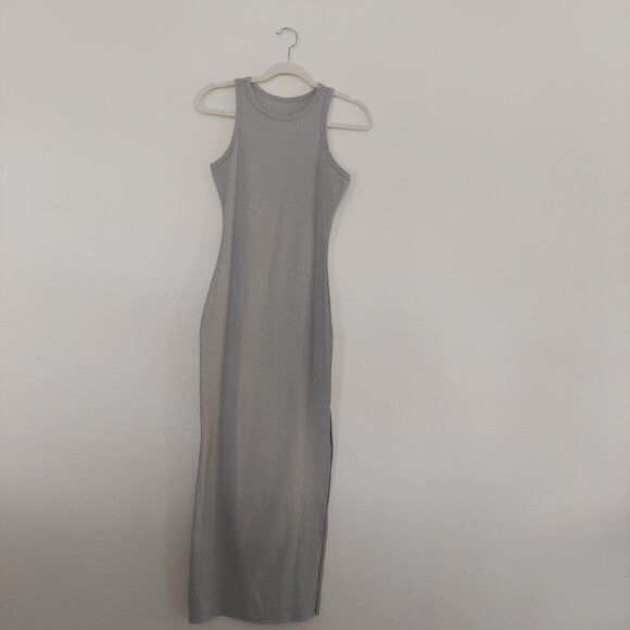 Sleeve Racerback Ribbed Midi Dress - Picture 4 of 7